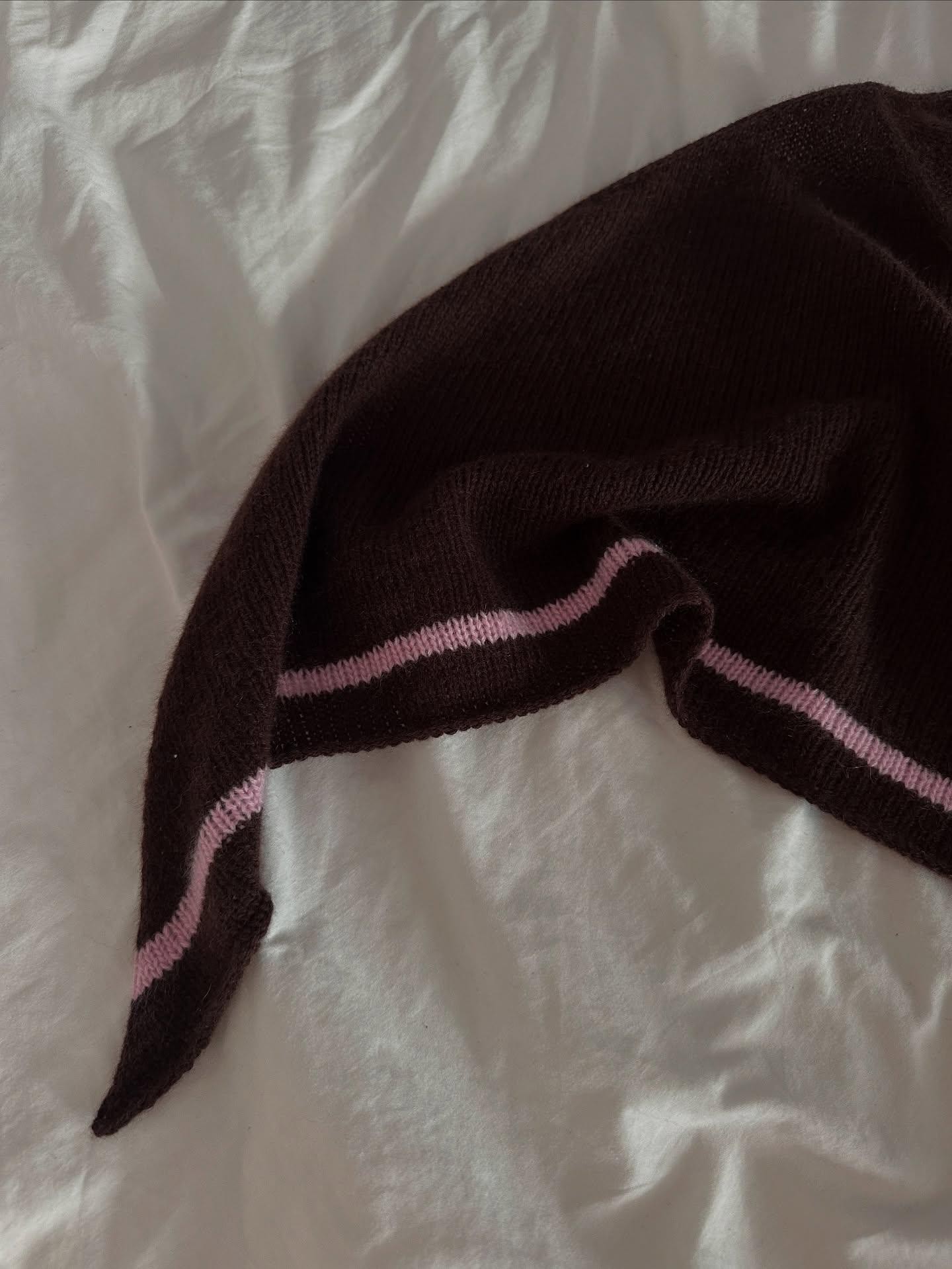 Кашемировый платок спицами