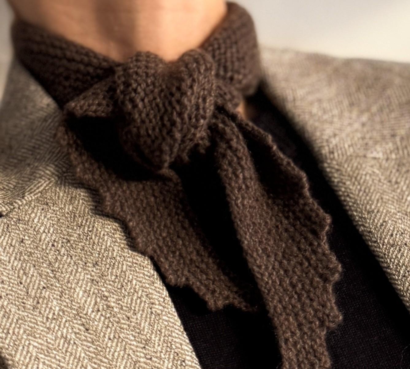 Кашемировый шарфик спицами