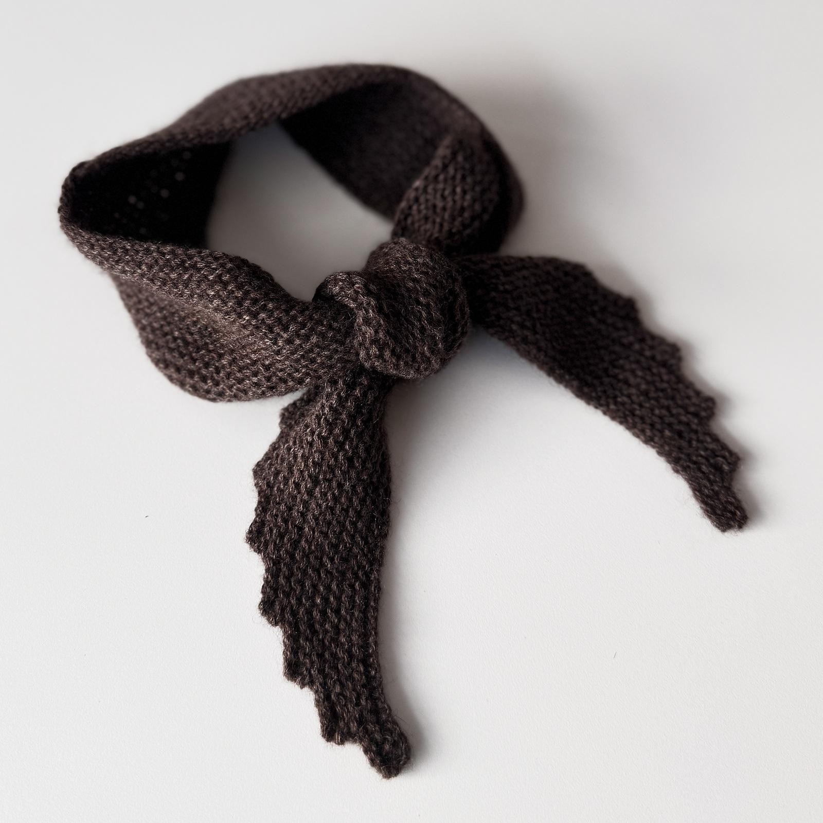 Кашемировый шарфик спицами