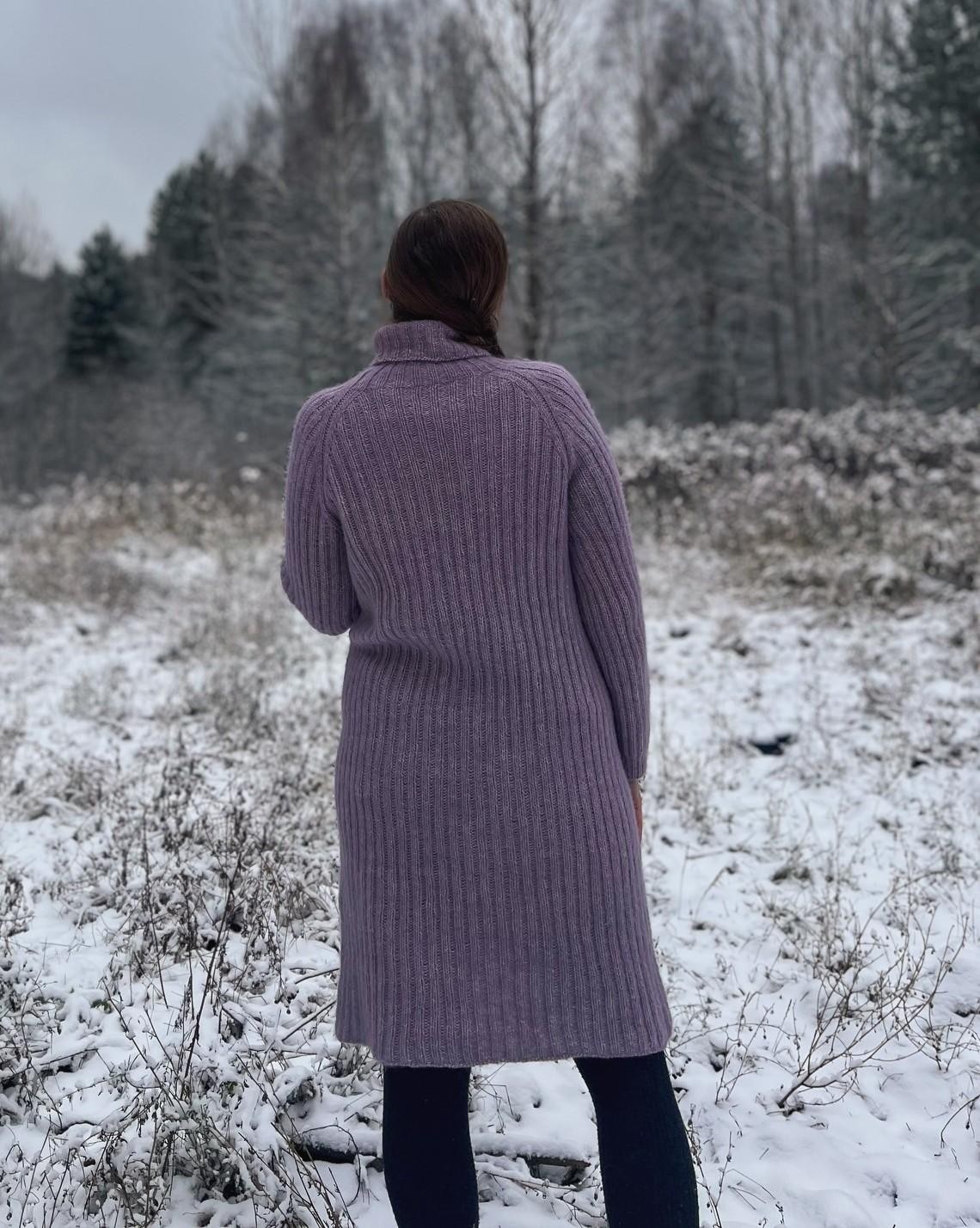 Свитер-реглан спицами