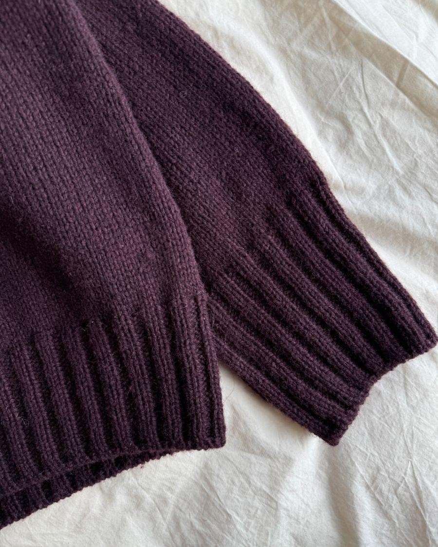 Теплый свитер спицами