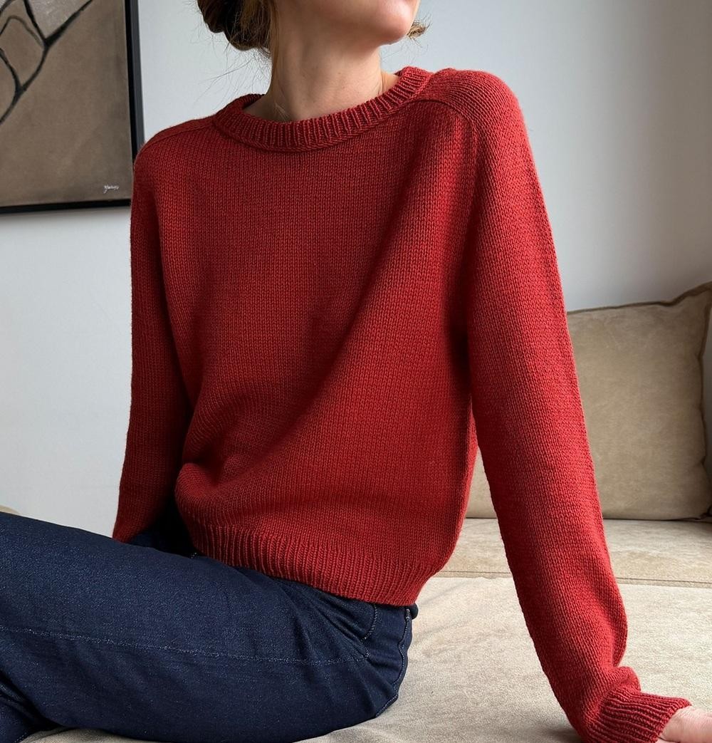 Элегантный свитер спицами