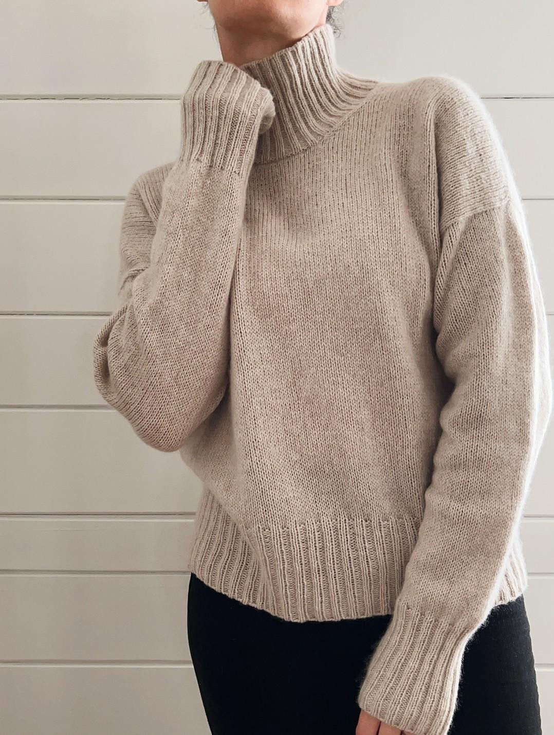 Простой свитер спицами