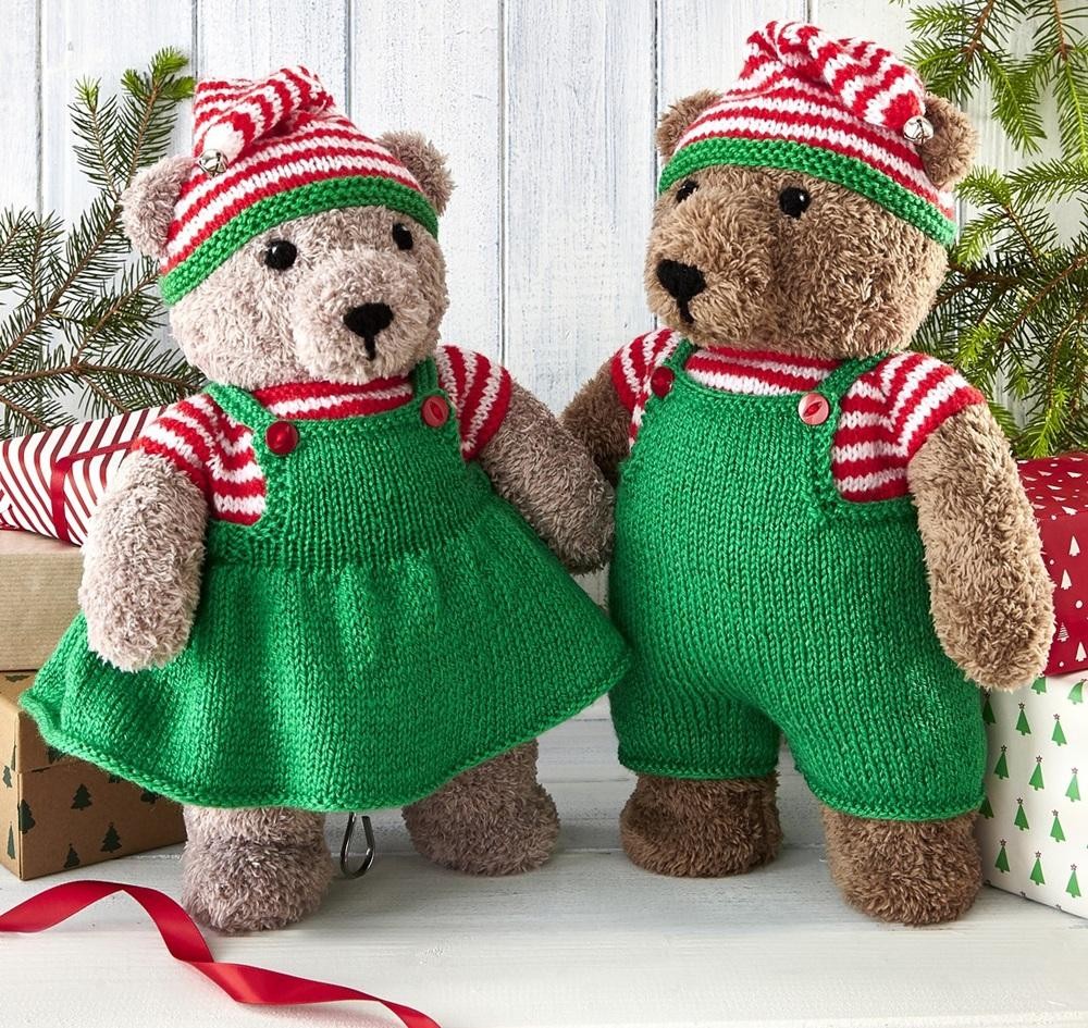 Мишки-тедди спицами