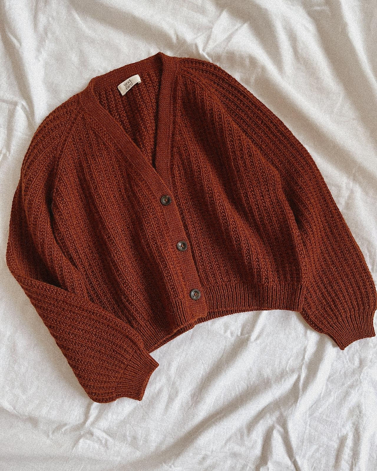 Кардиган женский сверху