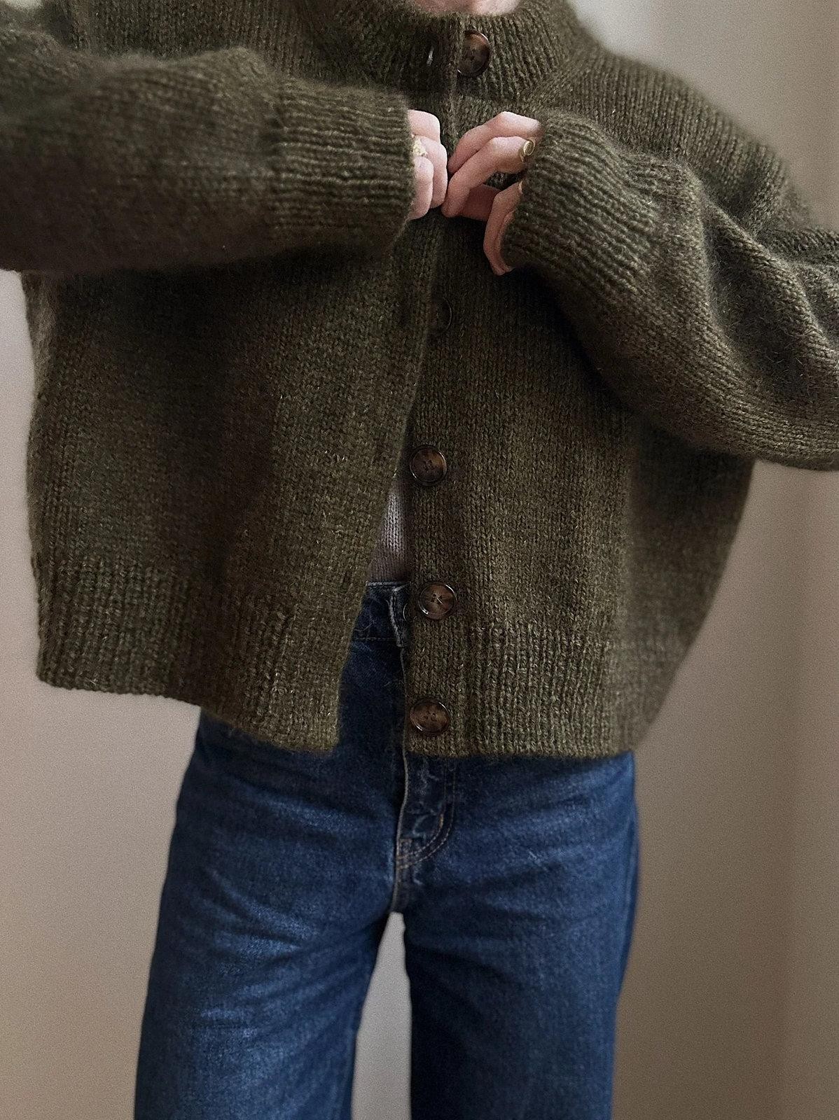 Кардиган оверсайз вязаный спицами описание