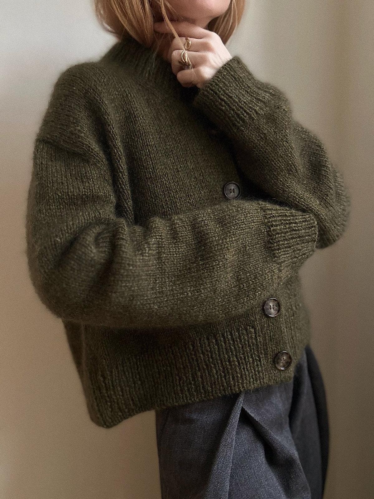 Связать спицами оверсайз кардиган для женщин