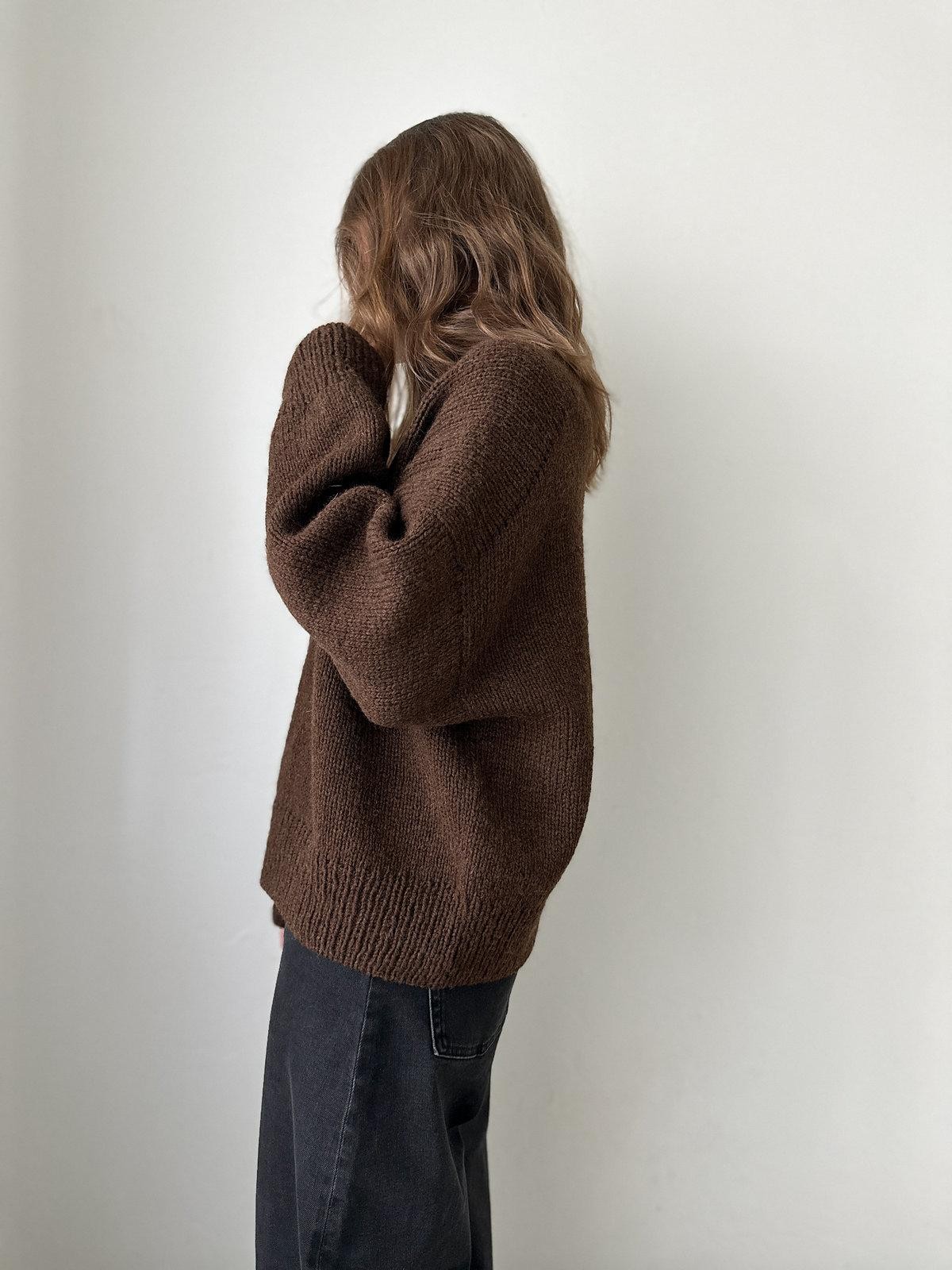 Оверсайз спицами описание