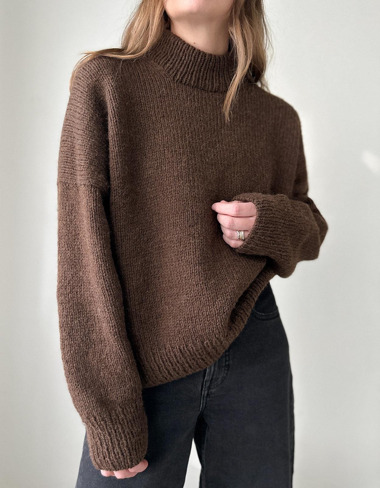 Пуловер оверсайз женский вязаный спицами описание