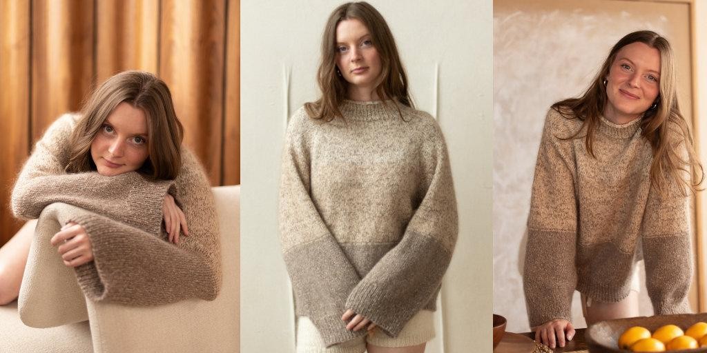 Пуловер реглан спицами сверху вниз с описанием