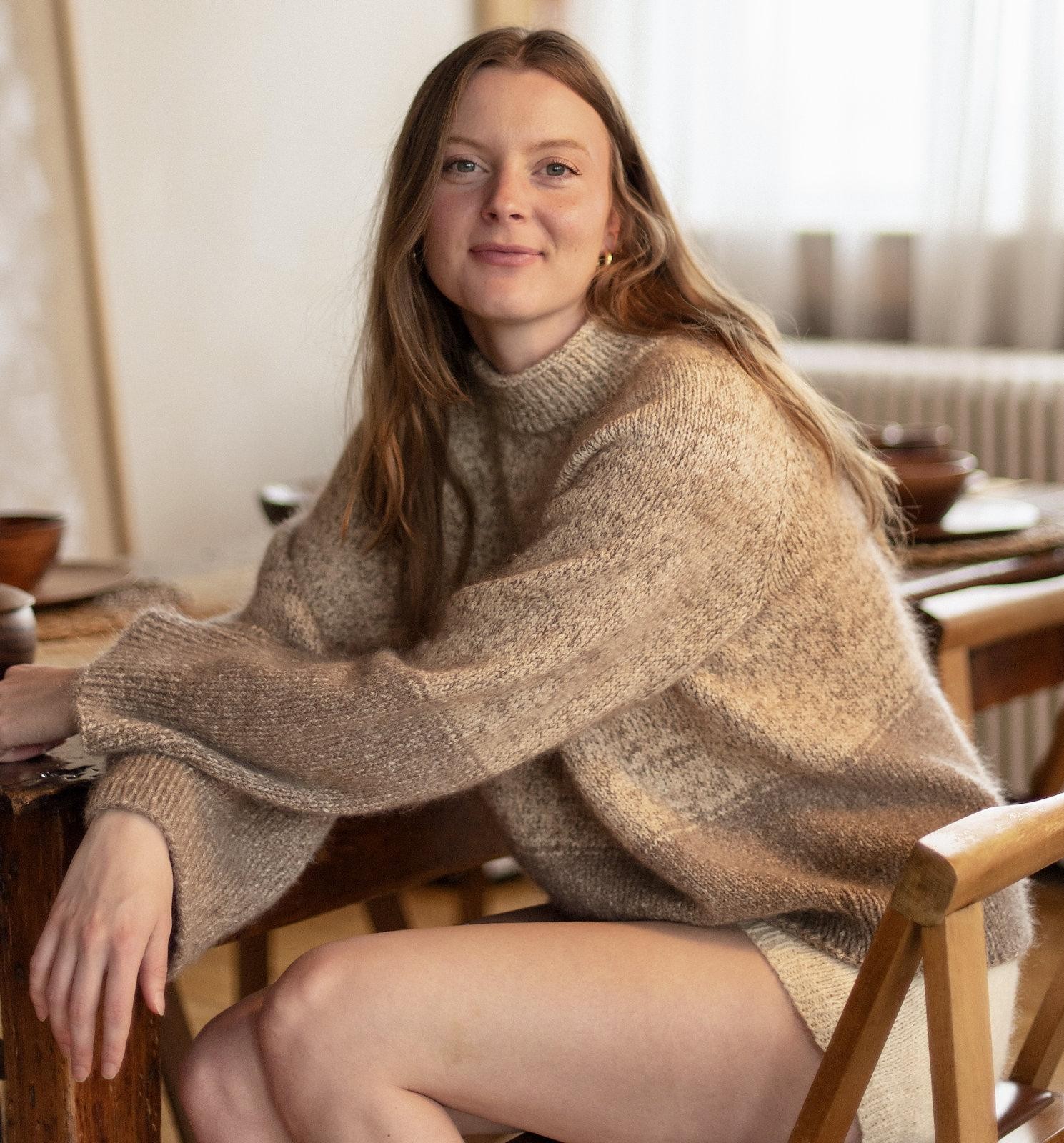 Реглан спицами сверху вниз