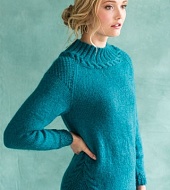 Джемпер бирюзового цвета из Vogue осень 2015