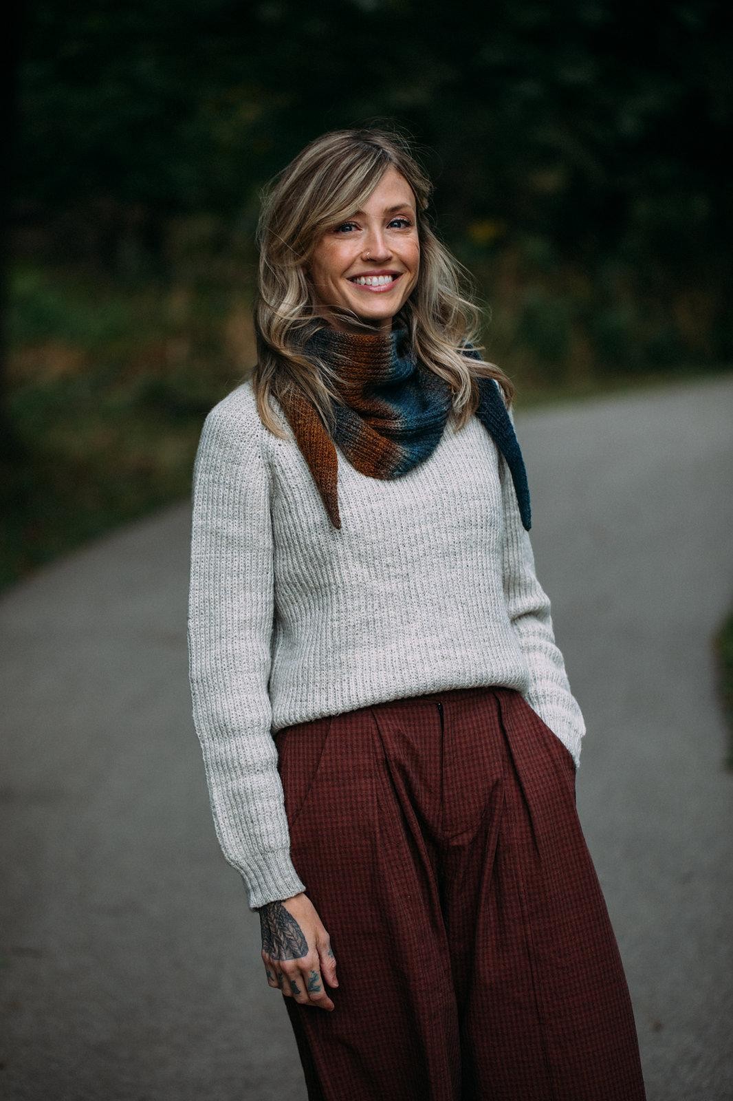 Связать спицами шарф-шаль описание для любой пряжи