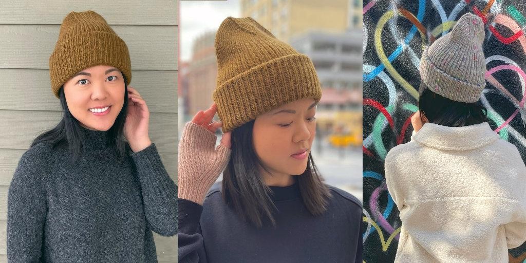 Шапка спицами описание