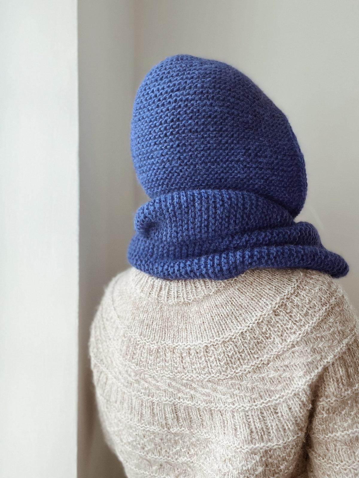 Связать шарф капюшон спицами одной деталью описание