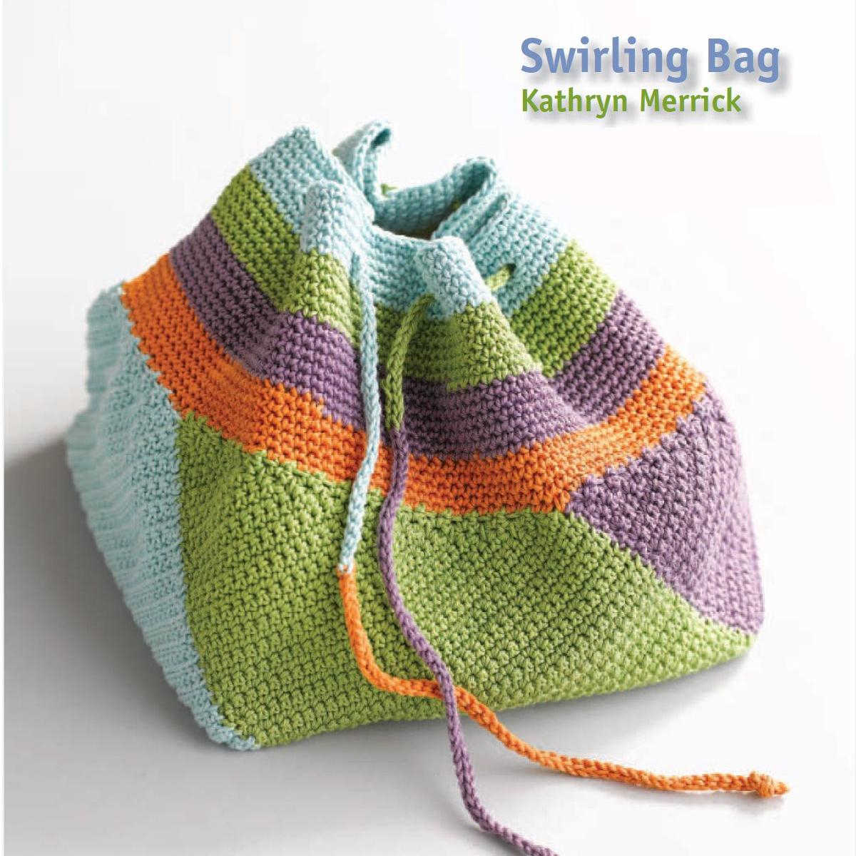 Сумка крючком Swirling Bag в форме пирамиды