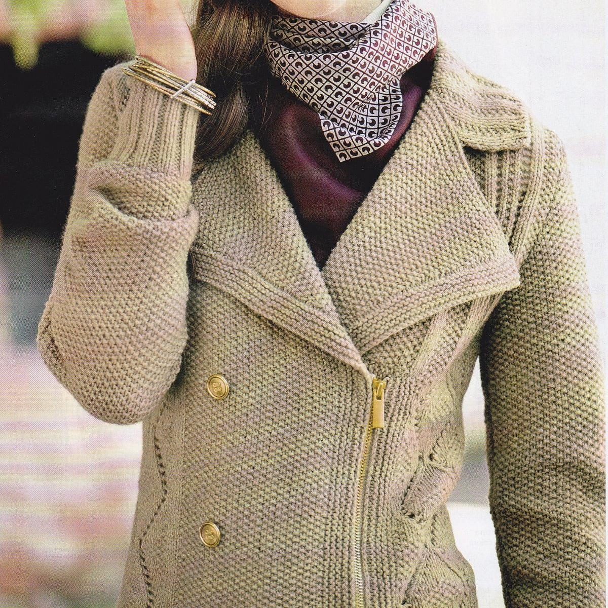 Вязание жакета двубортного Doppio, Mani di Fata, 10,2012