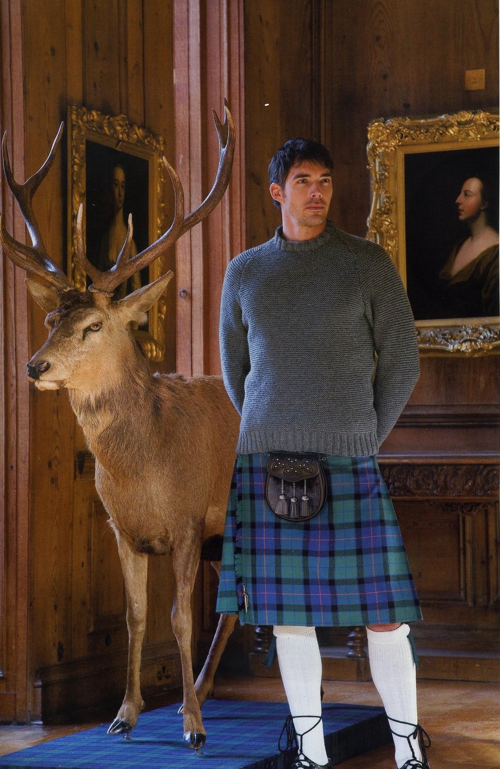 Мужской джемпер платочной вязкой спицами с описанием бесплатно