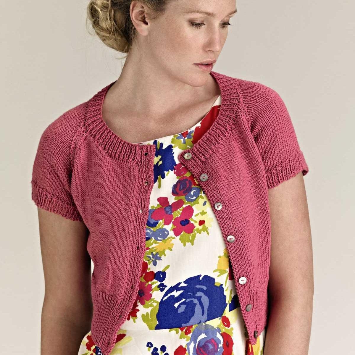 Вязание жакета регланом Briar