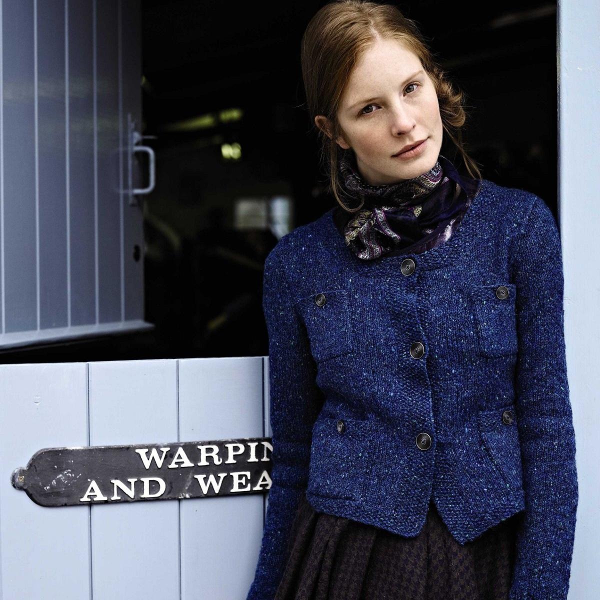 Вязание жакета Jestina в твидовом стиле Шанель, Rowan Tweed Collection