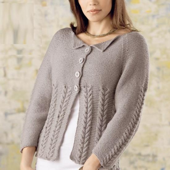 Женский жакет спицами