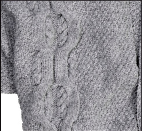 Узоры для толстой пряжи - двойной мох спицами