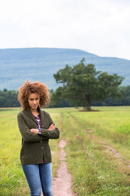 Вязание спицами жакета FIELD