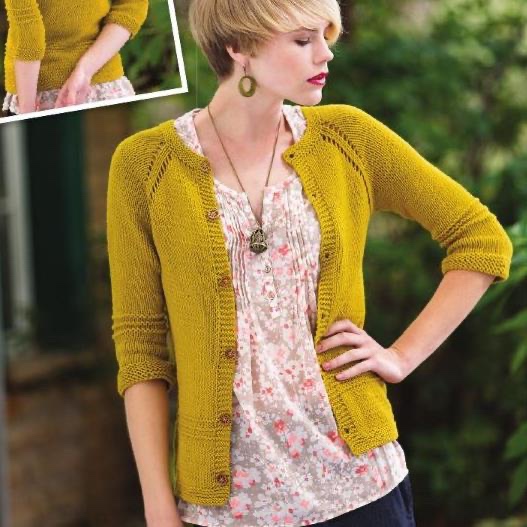 Вязание спицами жакета реглан LODY