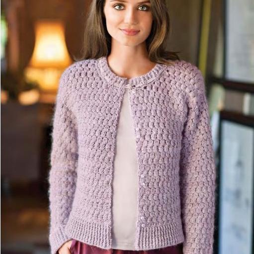 Вязаный жакет крючком Florence