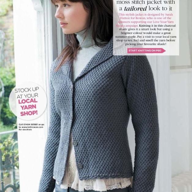 Вязание спицами женского жакета с воротником JESSICA