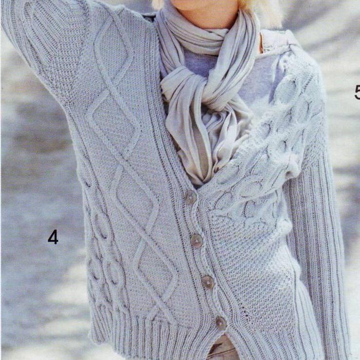 Жакет с асимметричными полочками