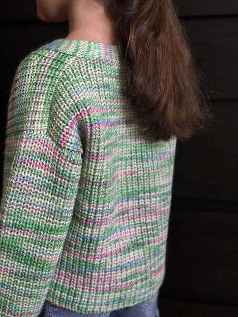 Кардиган сверху вниз