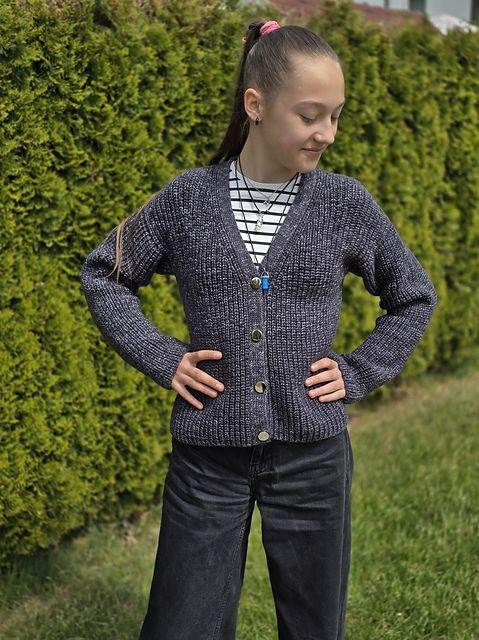Кардиган для подростков