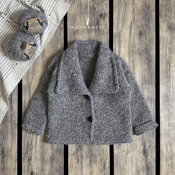 Мягкий жакет спицами Polar coat junior для девочек