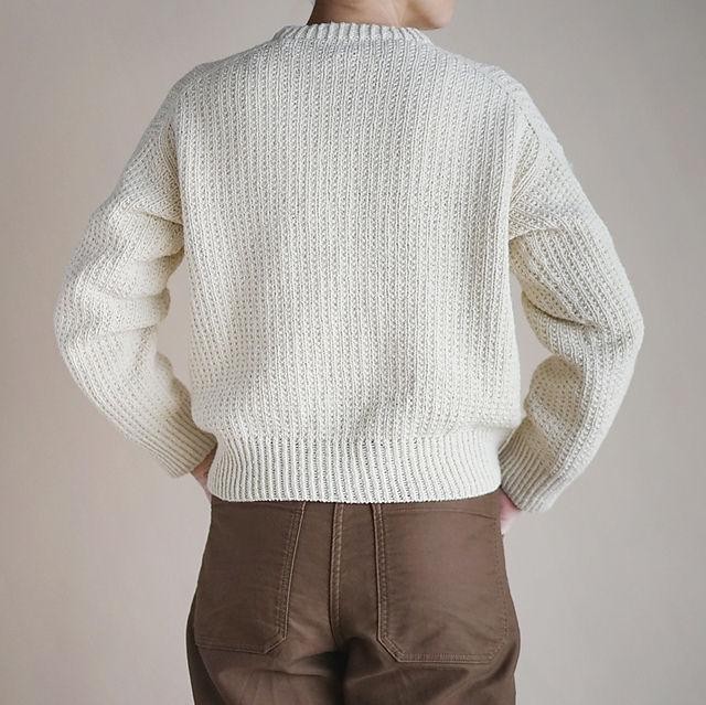 Джемпер ломаной резинкой