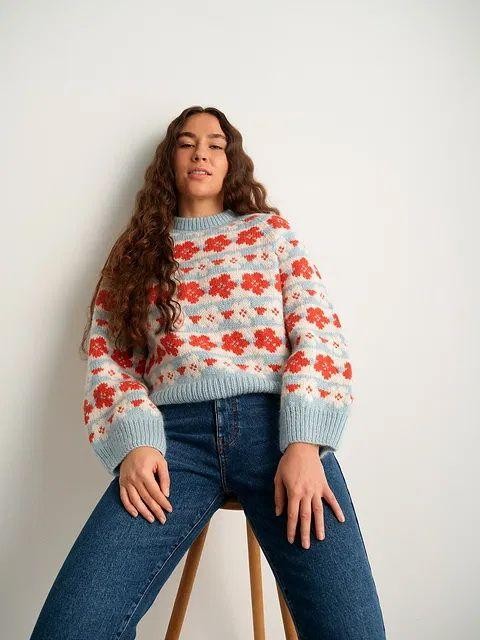 Свитер по кругу