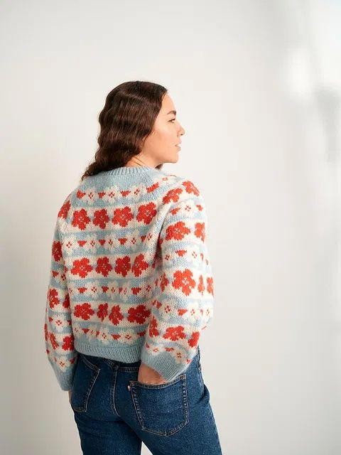 Свитер снизу вверх