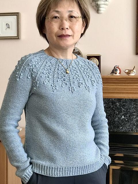 Джемпер с круглой кокеткой