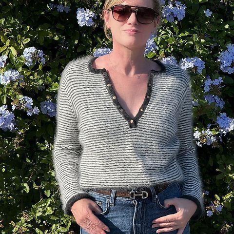 Пуловер спицами