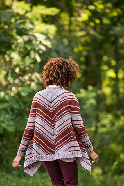 Вязание женского жакет аSkew by Kyoko