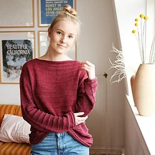 Пуловер Takenoko, вязаный спицами из бамбуковой пряжи