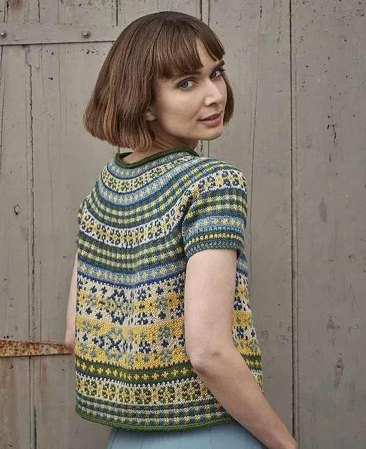 Топ без швов жаккардом