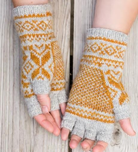 Как вязать митенки спицами