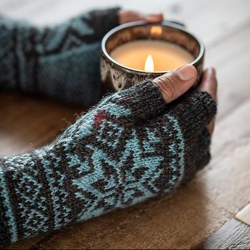 Вязание митенок от пальцев