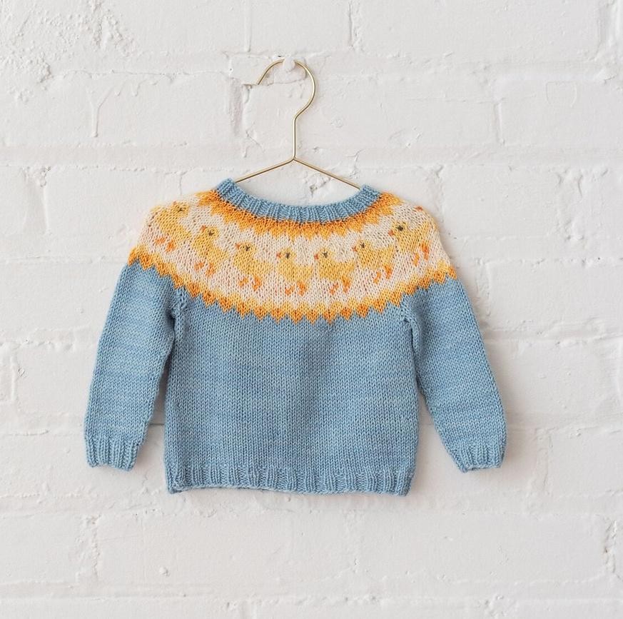 Свитер с жаккардом для мальчиков и девочек