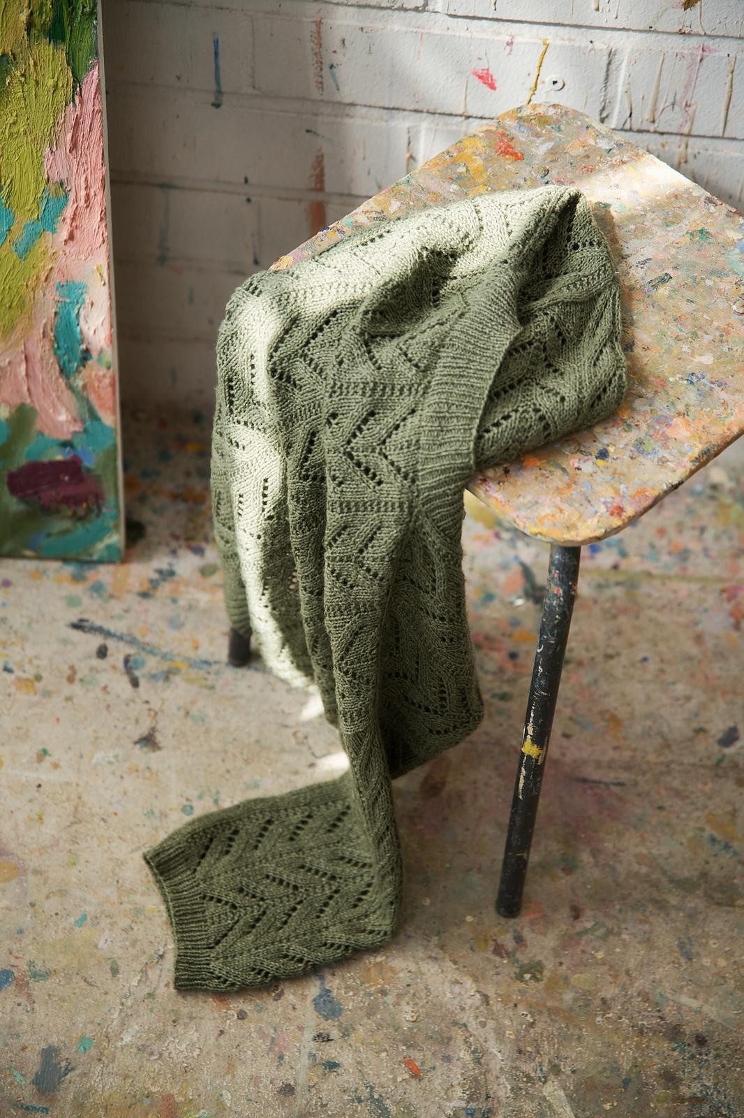 Ажурный кардиган из беби яка на шелке