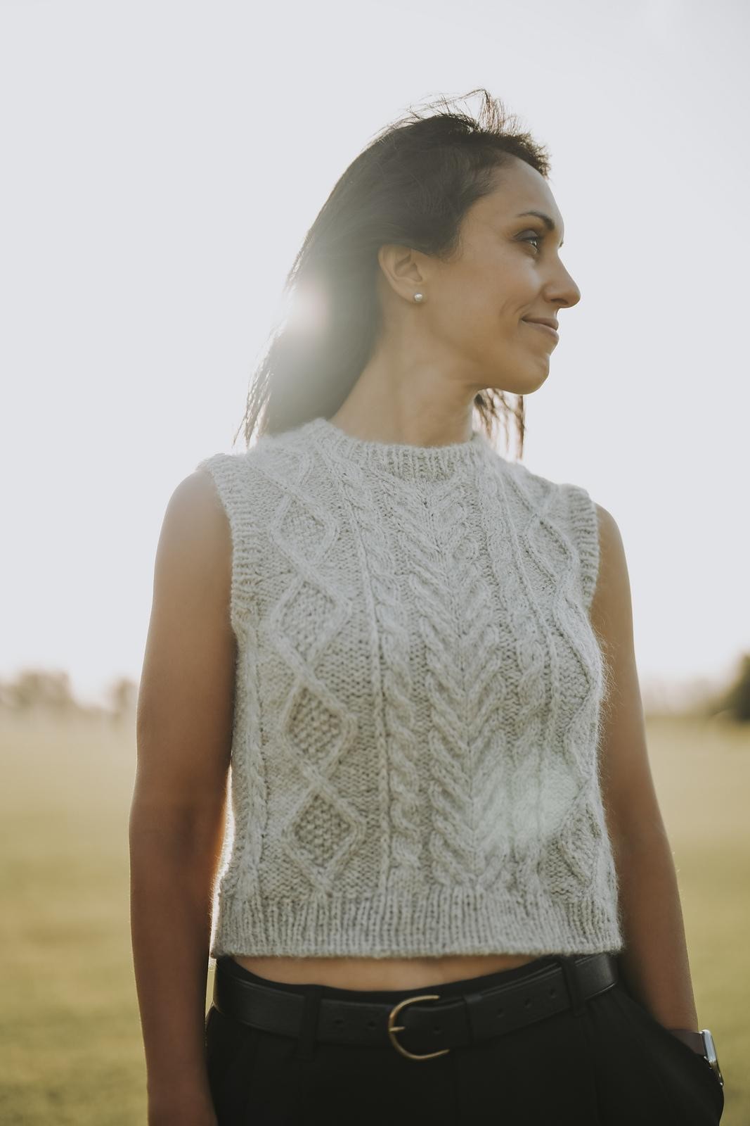 Жилет спицами от Хохи Локателли