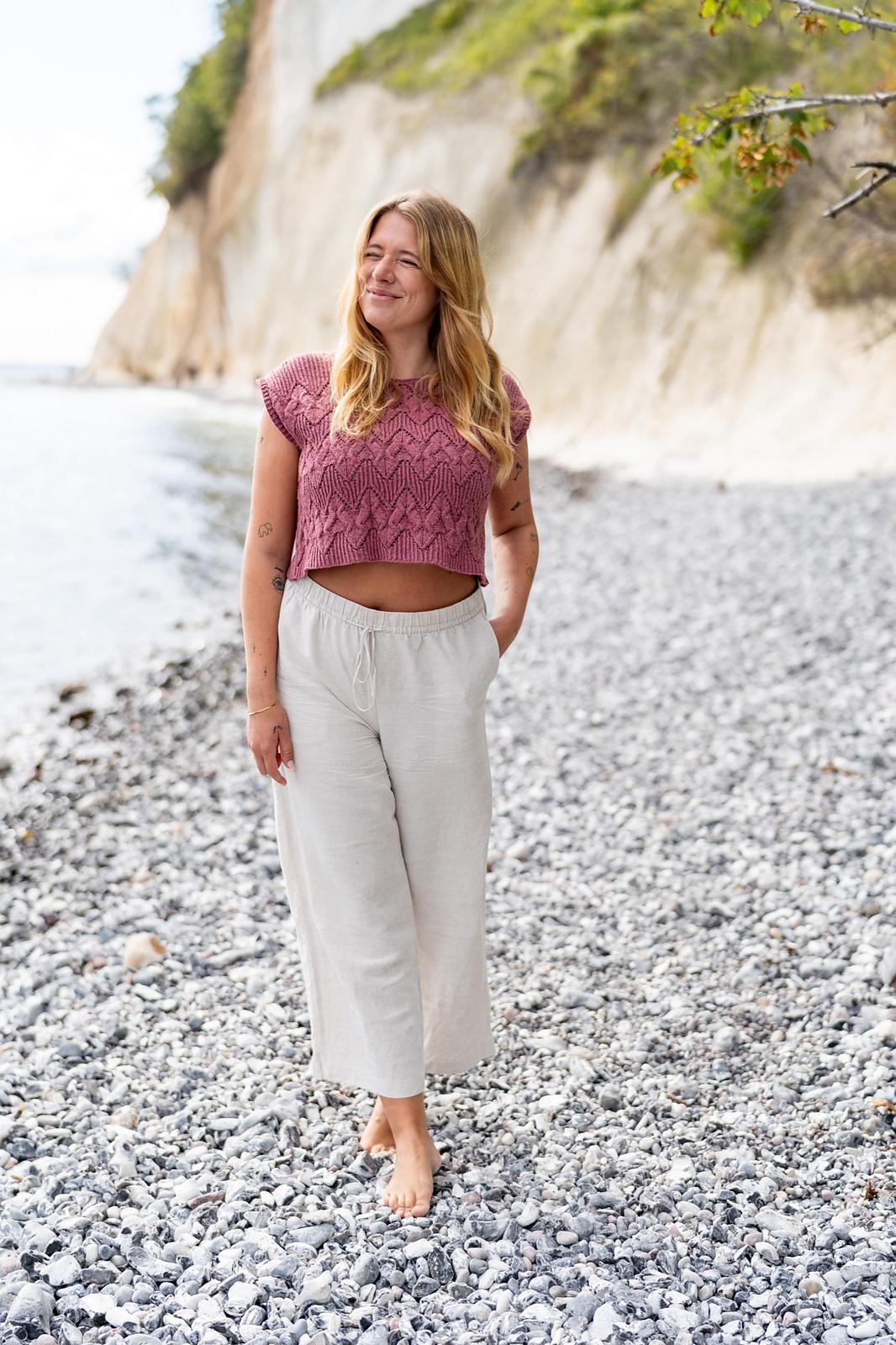 Топ спицами резинкой без швов