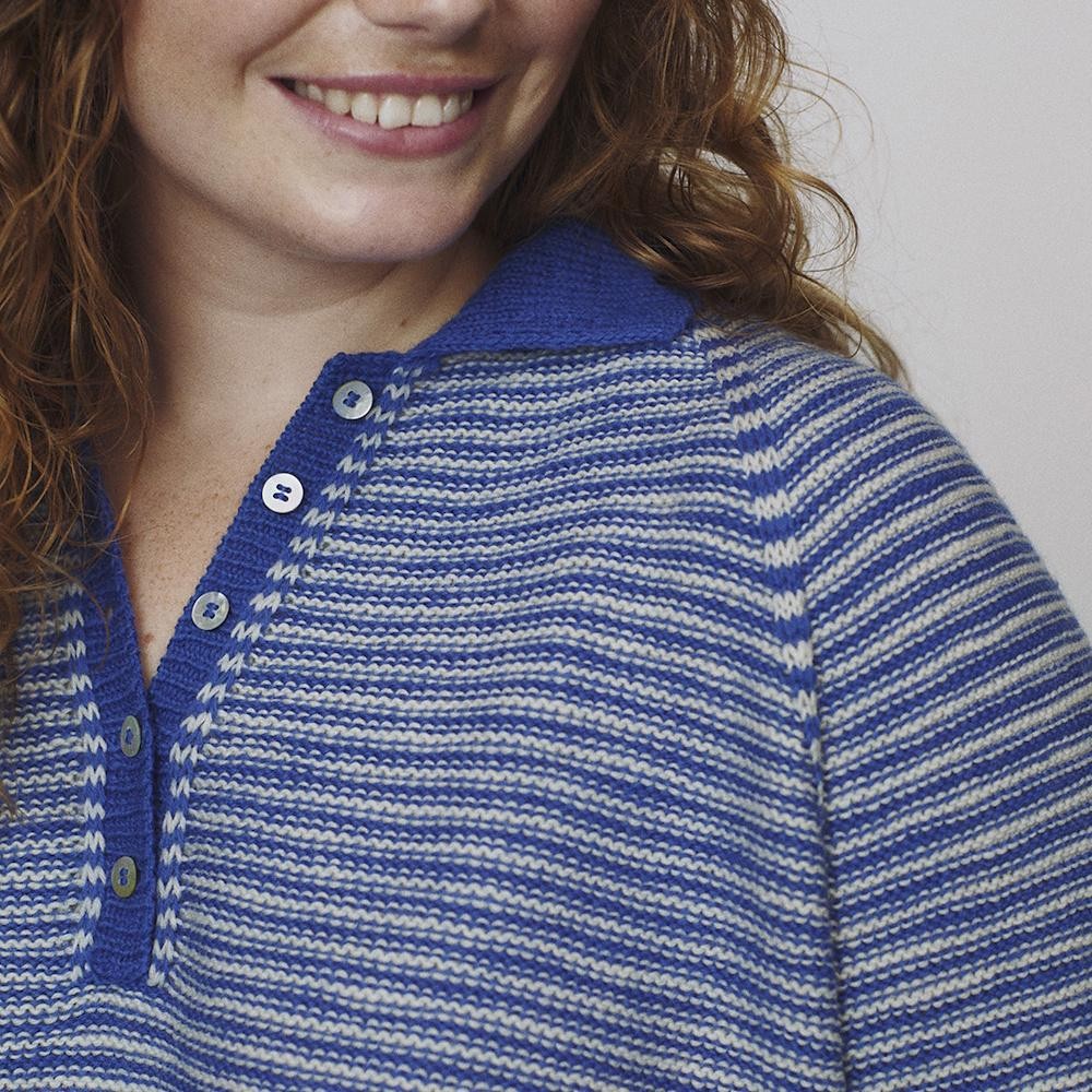 Пуловер для полных анатомичным регланом