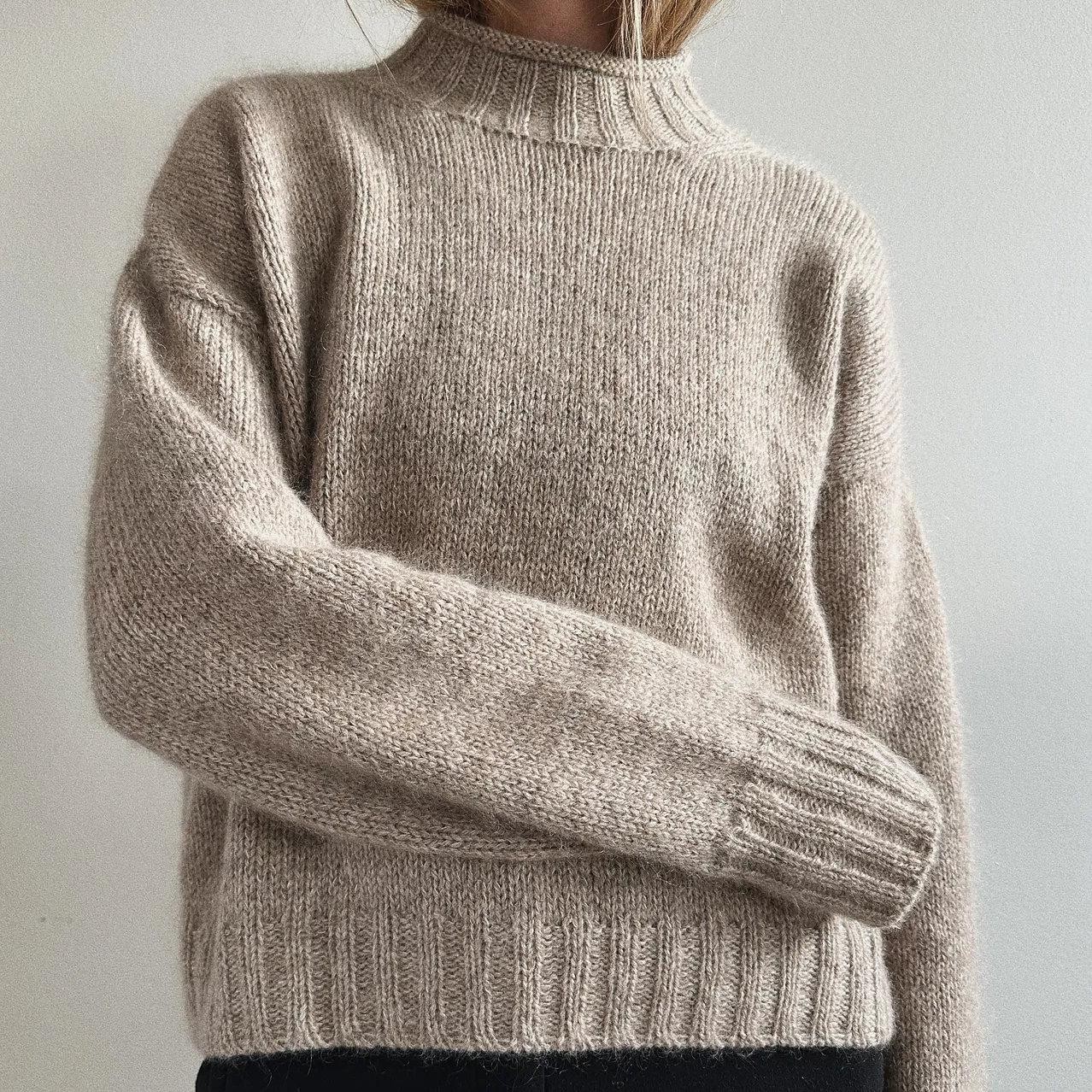 Свитер вязаный спицами сверху Citra Sweater